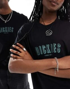 Dickies Clarksville Short Sleeve T-shirt In Black For Unisex -Dickies Sales Store 206063757 3