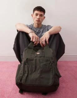 Dickies Lisbon Back Pack In Olive Green- Exclusive To Asos For Unisex Mid Green -Dickies Sales Store 206605390 4
