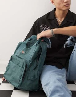 Dickies Lisbon Back Pack In Dark Green- Exclusive To Asos For Men Mid Green -Dickies Sales Store 206605417 1 midgreen 1
