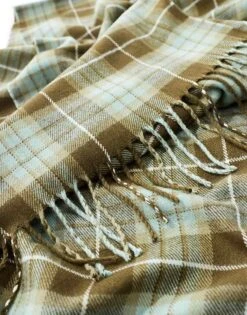 Dickies Checkered Scarf In Off White And Brown For Unisex -Dickies Sales Store 206605429 4