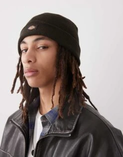Dickies Gibsland Beanie In Dark Brown For Unisex -Dickies Sales Store 206605447 1 brown 1