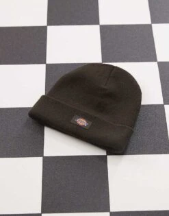Dickies Gibsland Beanie In Dark Brown For Unisex -Dickies Sales Store 206605447 3
