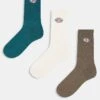 Dickies 3 Pack Valley Grove Crew Socks In Neutral Multi For Men Cream -Dickies Sales Store 206605479 1 cream