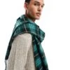 Dickies Checkered Scarf In Black And Green For Unisex -Dickies Sales Store 206605482 1 black