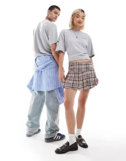 Dickies Newington Short Sleeved T-shirt In Washed Grey For Unisex -Dickies Sales Store 206605802 1 grey 1