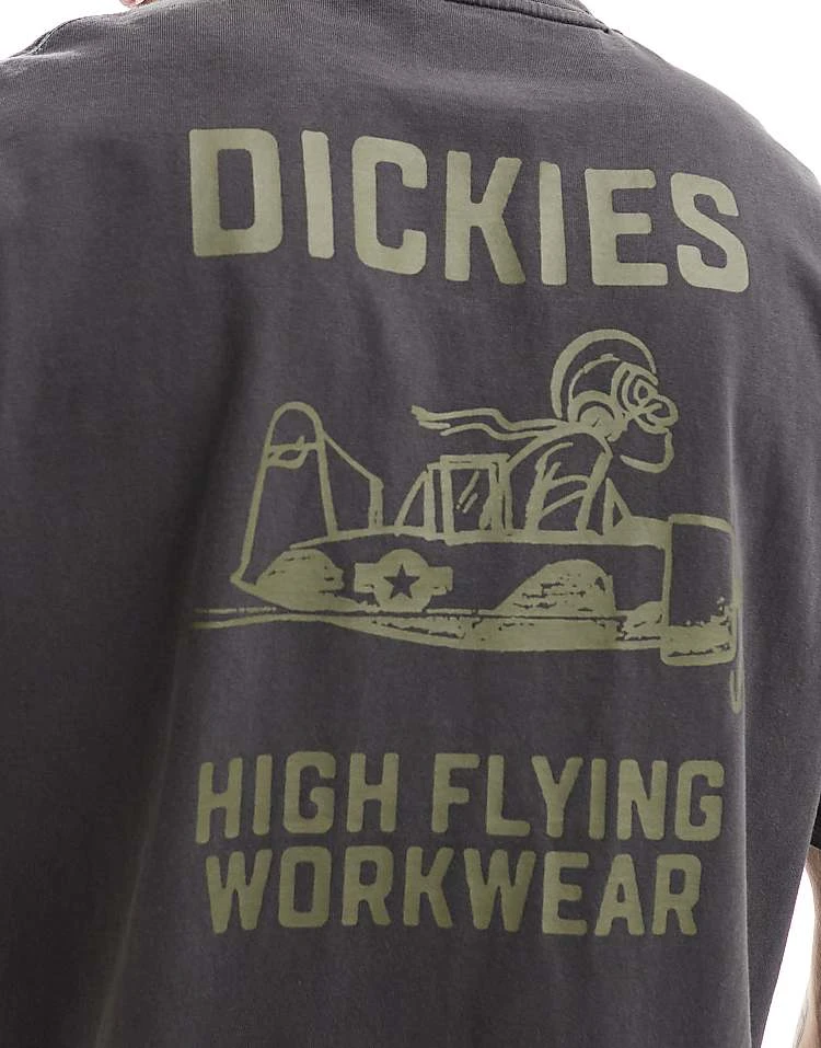 Dickies Graphic Airplane Back Print T-shirt In Black For Unisex 4 Dickies Graphic Airplane Back Print T-shirt In Black For Unisex - Image 2