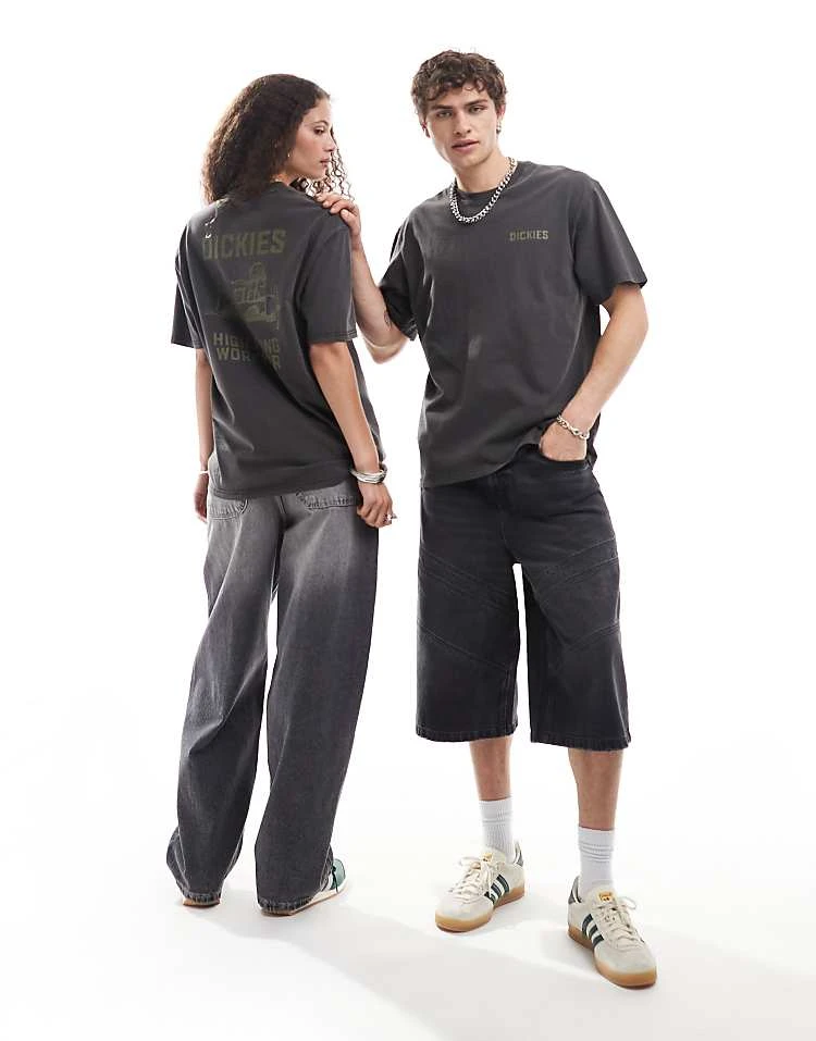 Dickies Graphic Airplane Back Print T-shirt In Black For Unisex 5 Dickies Graphic Airplane Back Print T-shirt In Black For Unisex - Image 3