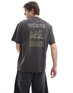 Dickies Graphic Airplane Back Print T-shirt In Black For Unisex 10 Dickies Graphic Airplane Back Print T-shirt In Black For Unisex -Dickies Sales Store 206605842 4