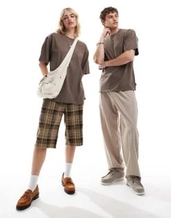 Dickies Heavyweight Short Sleeved T-shirt In Brown For Unisex -Dickies Sales Store 206605850 1 brown 1