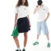 Dickies Aitken Left Chest Logo T-shirt In White And Dark Green For Unisex -Dickies Sales Store 206605882 1 white