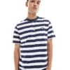 Dickies River Grove Striped T-shirt In Navy And White- Exclusive To Asos For Men
