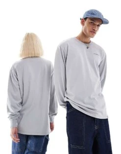 Dickies Plentywood Long Sleeved T-shirt In Washed Grey For Unisex -Dickies Sales Store 206605906 4