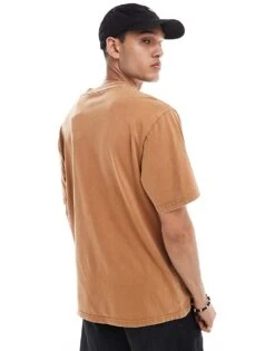 Dickies Newington Short Sleeved T-shirt In Washed Brown For Unisex -Dickies Sales Store 206606018 4