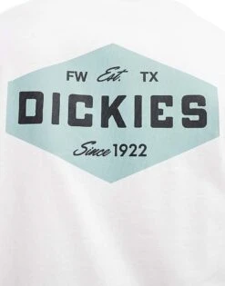Dickies Back Print T-shirt In White And Blue For Unisex -Dickies Sales Store 206606035 3