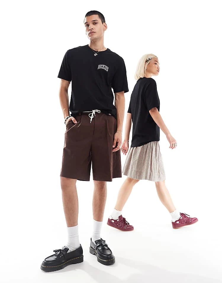 Dickies Aitken Left Chest Logo T-shirt In Black And Purple For Unisex 4 Dickies Aitken Left Chest Logo T-shirt In Black And Purple For Unisex - Image 2