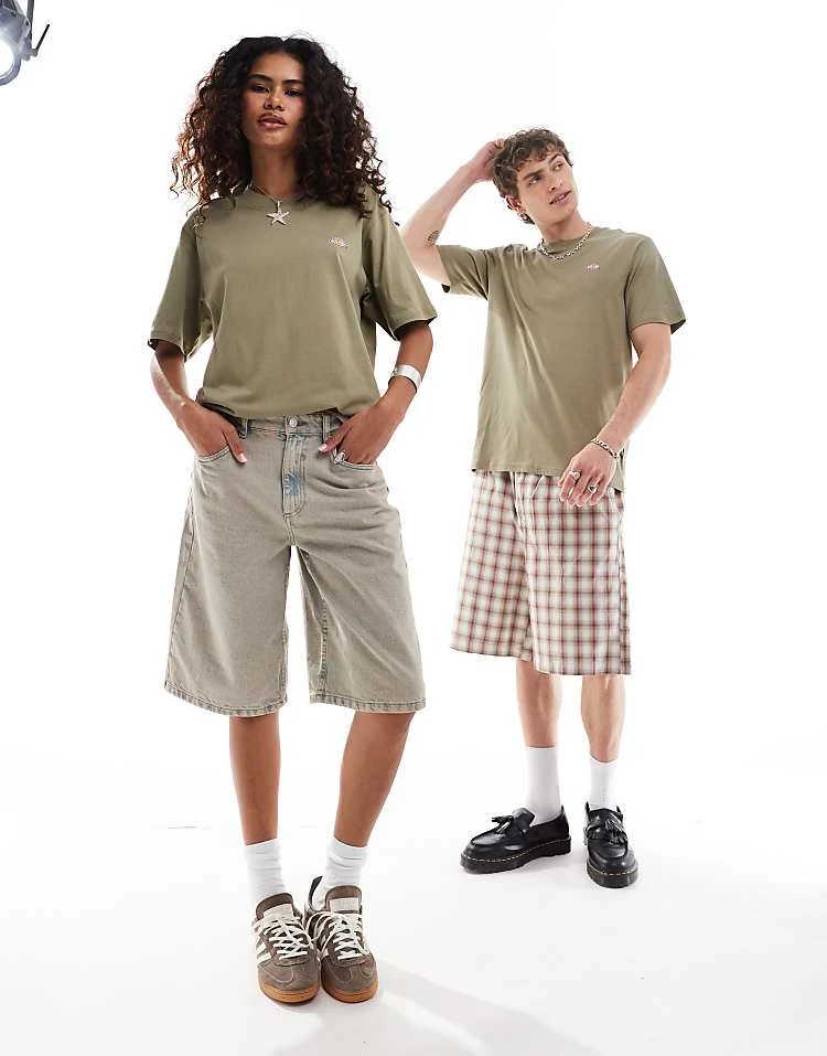 Dickies Short Sleeved Mapleton T-shirt In Khaki Green For Unisex Mid Green 7 Dickies Short Sleeved Mapleton T-shirt In Khaki Green For Unisex Mid Green - Image 5