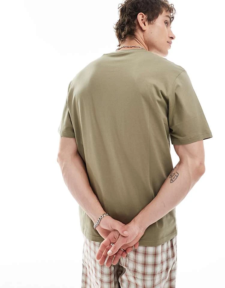 Dickies Short Sleeved Mapleton T-shirt In Khaki Green For Unisex Mid Green 4 Dickies Short Sleeved Mapleton T-shirt In Khaki Green For Unisex Mid Green - Image 2