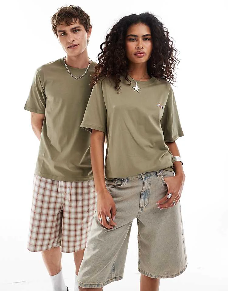 Dickies Short Sleeved Mapleton T-shirt In Khaki Green For Unisex Mid Green 6 Dickies Short Sleeved Mapleton T-shirt In Khaki Green For Unisex Mid Green - Image 4