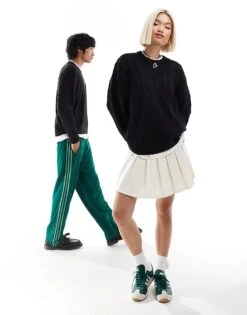 Dickies Seasonal Knitted Tonal Logo Jumper In Black For Unisex