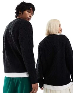 Dickies Seasonal Knitted Tonal Logo Jumper In Black For Unisex -Dickies Sales Store 206606497 3