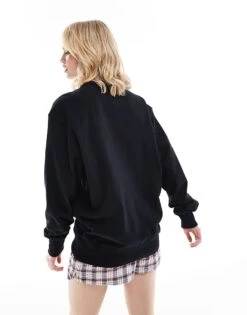 Dickies Aitken Left Chest Logo Sweatshirt In Black And Plum For Unisex -Dickies Sales Store 206606537 4