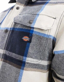 Dickies Nimmons Large Check Shirt In Off White And Grey Multi For Men -Dickies Sales Store 206606593 4