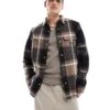 Dickies Nimmons Large Check Shirt In Dark Brown Multi For Men -Dickies Sales Store 206606602 1 brown