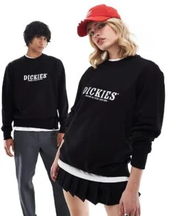 Dickies Large Chest Logo Sweatshirt In Black For Unisex 11 Dickies Large Chest Logo Sweatshirt In Black For Unisex -Dickies Sales Store 206606641 1 black 1