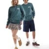 Dickies Aitken Left Chest Logo Sweatshirt In Dark Green And Blue For Unisex Mid Blue -Dickies Sales Store 206606689 1 midblue