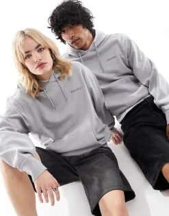 Dickies Newington Hoodie In Washed Grey For Unisex -Dickies Sales Store 206606736 1 grey 1