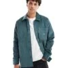 Dickies Cord Shirt In Dark Green For Men Mid Green