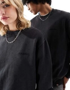 Dickies Plentywood Sweatshirt In Washed Black For Unisex 9 Dickies Plentywood Sweatshirt In Washed Black For Unisex -Dickies Sales Store 206606800 3