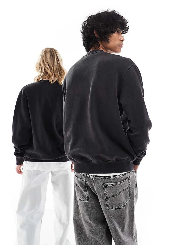 Dickies Plentywood Sweatshirt In Washed Black For Unisex 6 Dickies Plentywood Sweatshirt In Washed Black For Unisex - Image 4