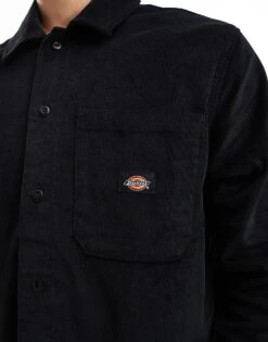 Dickies Cord Shirt In Black For Men -Dickies Sales Store 206606808 4