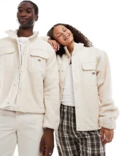 Dickies Built Up Mount Hope Fleece In Off White For Unisex 11 Dickies Built Up Mount Hope Fleece In Off White For Unisex -Dickies Sales Store 206606816 1 white 1