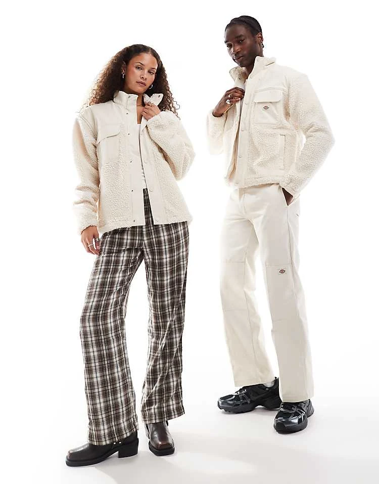 Dickies Built Up Mount Hope Fleece In Off White For Unisex 5 Dickies Built Up Mount Hope Fleece In Off White For Unisex - Image 3