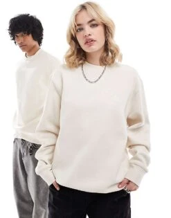 Dickies Summerdale Premium Oversized Sweatshirt In Off White For Unisex -Dickies Sales Store 206606824 1 white 1