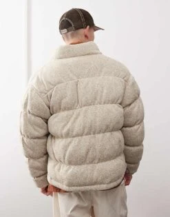 Dickies Baker Puffer Coat In Off White For Men -Dickies Sales Store 206607635 3