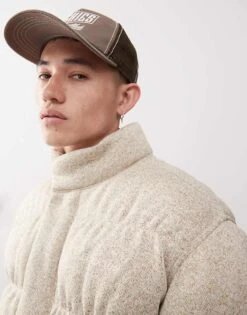 Dickies Baker Puffer Coat In Off White For Men -Dickies Sales Store 206607635 4