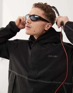 Dickies Ronan Hooded Anorak In Black For Men -Dickies Sales Store 206607652 4