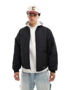 Dickies Thorsby Quilted Jacket In Black For Men -Dickies Sales Store 206607668 1 black 1