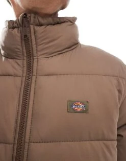 Dickies Waldenburg Puffer Jacket In Brown For Men -Dickies Sales Store 206607804 3