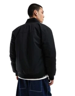 Dickies Plains Premium Bomber Jacket In Black For Men -Dickies Sales Store 206607812 3