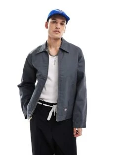Dickies Lined Eisenhower Jacket In Dark Grey For Men -Dickies Sales Store 206607820 1 grey 1