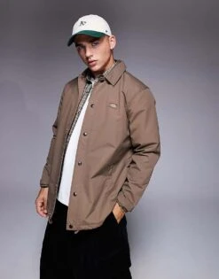 Dickies Oakport Coach Jacket In Brown- Exclusive To Asos For Men -Dickies Sales Store 206607845 1 brown 1