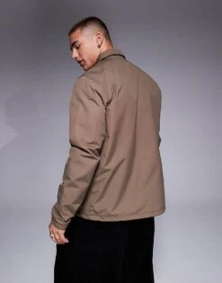 Dickies Oakport Coach Jacket In Brown- Exclusive To Asos For Men -Dickies Sales Store 206607845 4