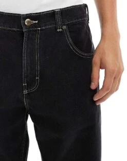 Dickies Houston Regular Fit Denim Jeans In Washed Black For Men -Dickies Sales Store 206690431 5