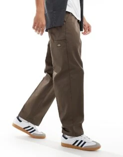 Dickies Seasonal Wide Leg Trousers In Mid Brown For Men -Dickies Sales Store 206690455 3