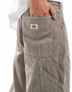 Dickies Garyville Hickory Striped Trousers In Brown For Men -Dickies Sales Store 206690489 4
