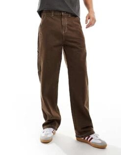 Dickies Seasonal Denim Carpenter Jeans In Mid Brown For Men -Dickies Sales Store 206690527 3